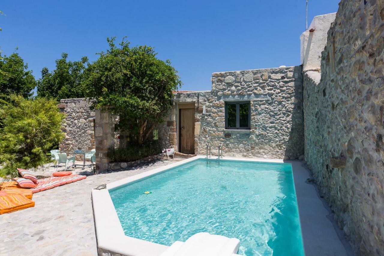 Muazzo Creta Stone House, Nature Escape With Pool, By Thinkvilla Pigi  Exterior photo