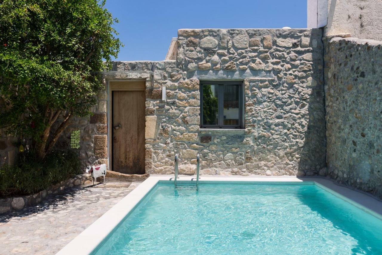 Muazzo Creta Stone House, Nature Escape With Pool, By Thinkvilla Pigi  Exterior photo