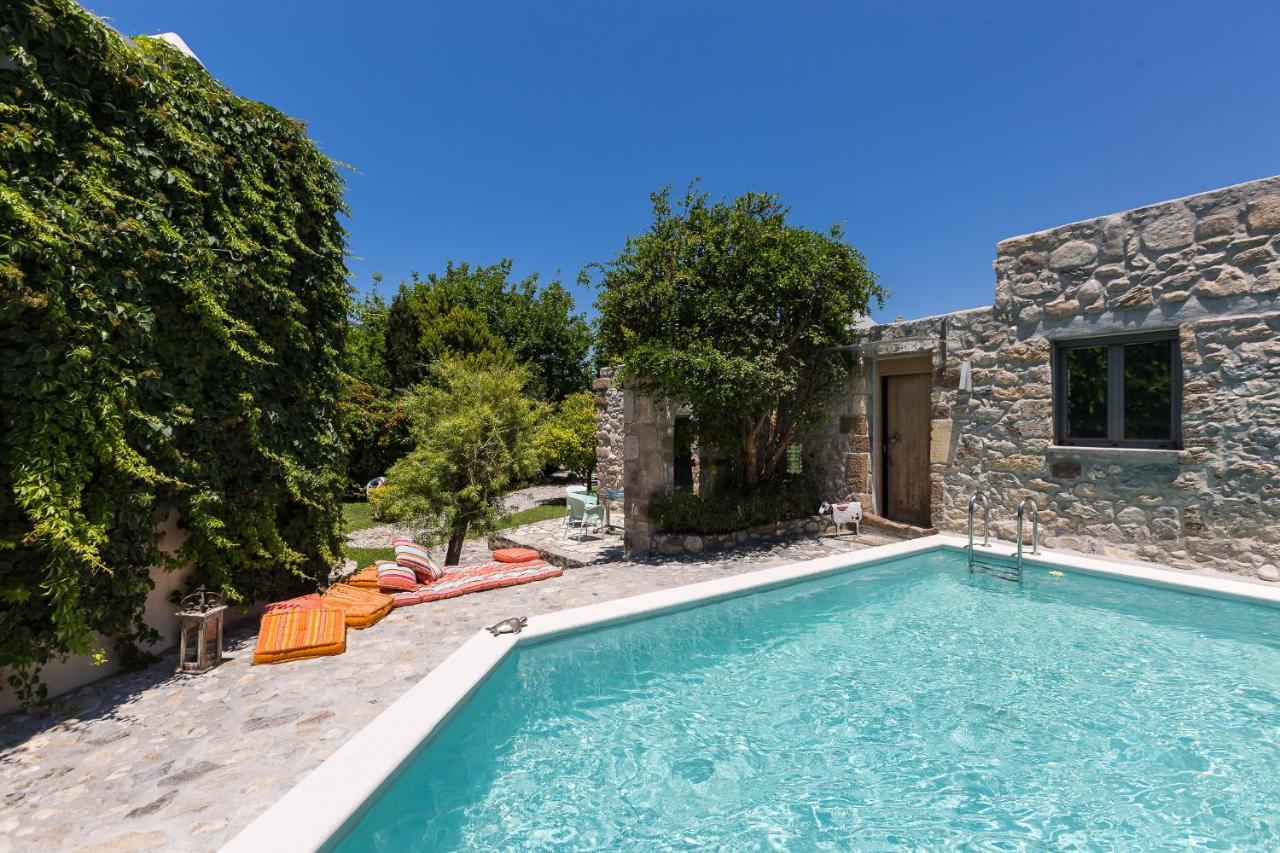 Muazzo Creta Stone House, Nature Escape With Pool, By Thinkvilla Pigi  Exterior photo